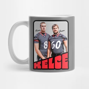 The Kelce Brothers Trading Card Mug